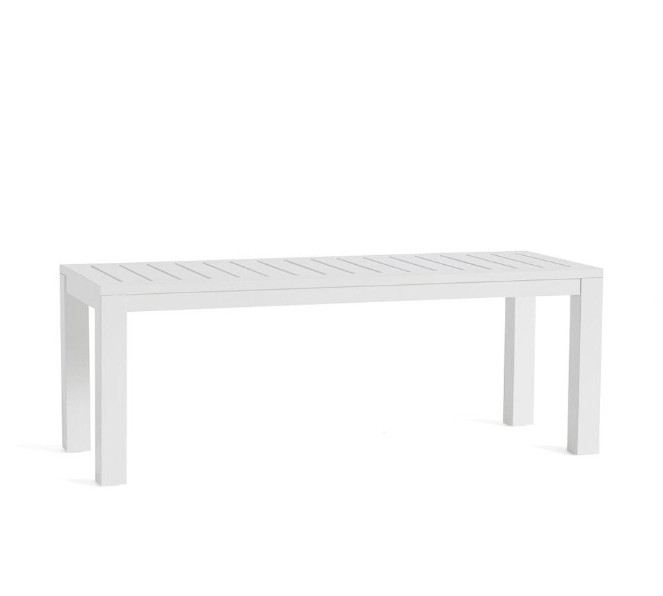 Indio Metal Dining Bench, White Pottery Barn Australia